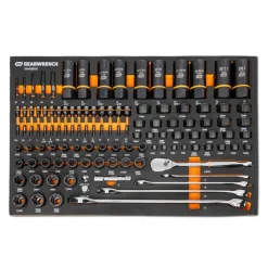 Gearwrench Tools 247 Piece MEGAMOD Mechanics Tool Set in Modular Foam Trays with Storage Unit MEGAMOD247