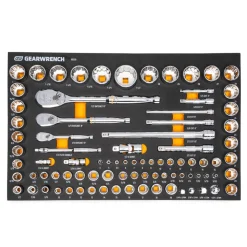 Gearwrench Tools 194 Piece MEGAMOD Mechanics Tool Set in Modular Foam Trays with Storage Unit MEGAMOD194