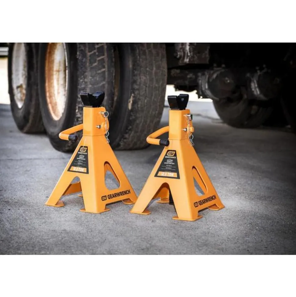 Gearwrench Tools 12 Ton Ratcheting Jack Stand - 2 Per Pack GWJS12T