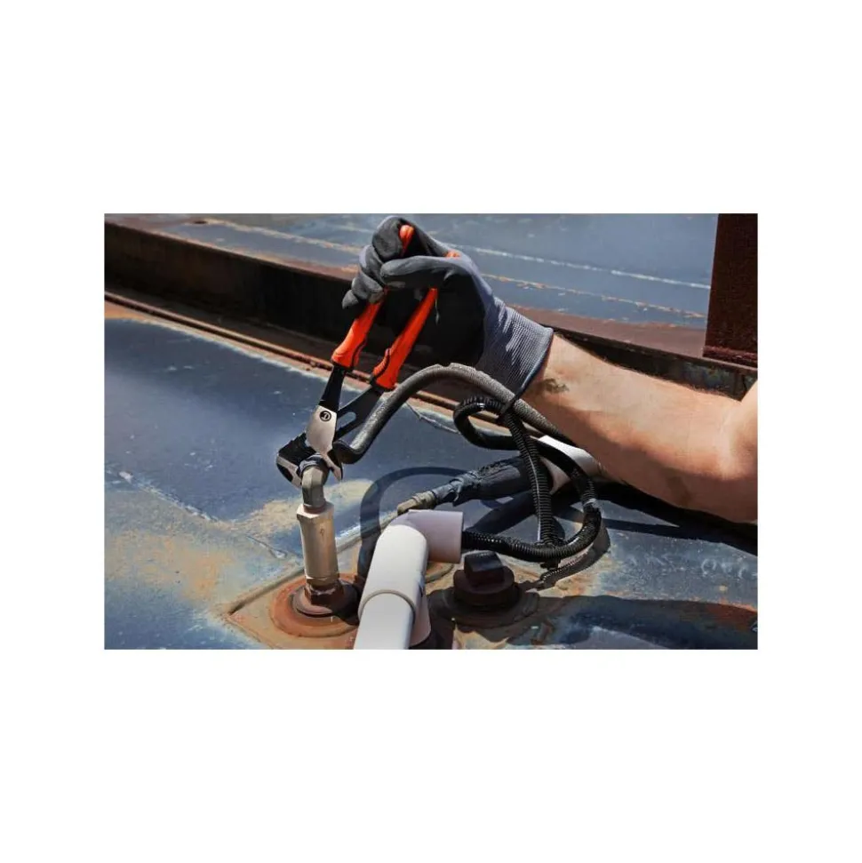 Gearwrench Tools 10" Z2 K9™ Straight Jaw Tongue and Groove Plier with Dual Material Rawhide Handle RTZ210CGR