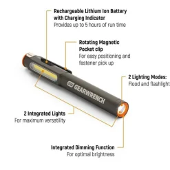 Gearwrench Tools Rechargeable Pen Light GWPL