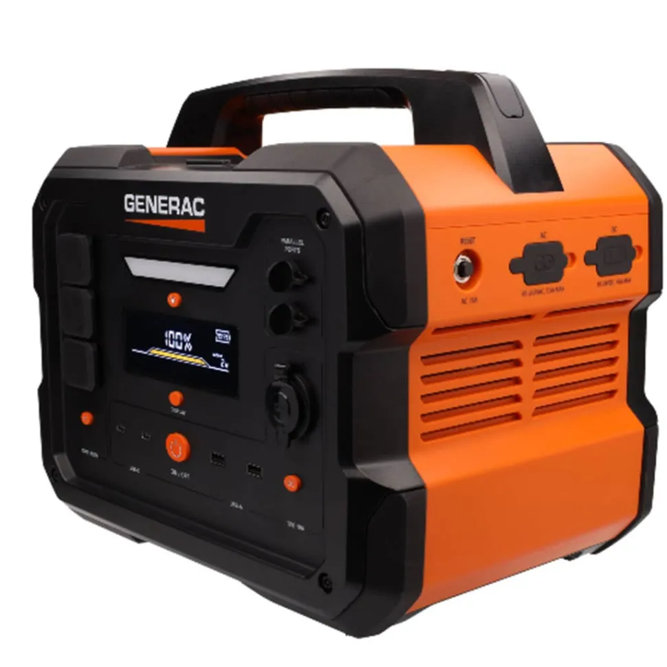 Generac GB1000 Portable Power Station 1600W/3200W Solar Generator 1086Wh Capacity GENG0080250
