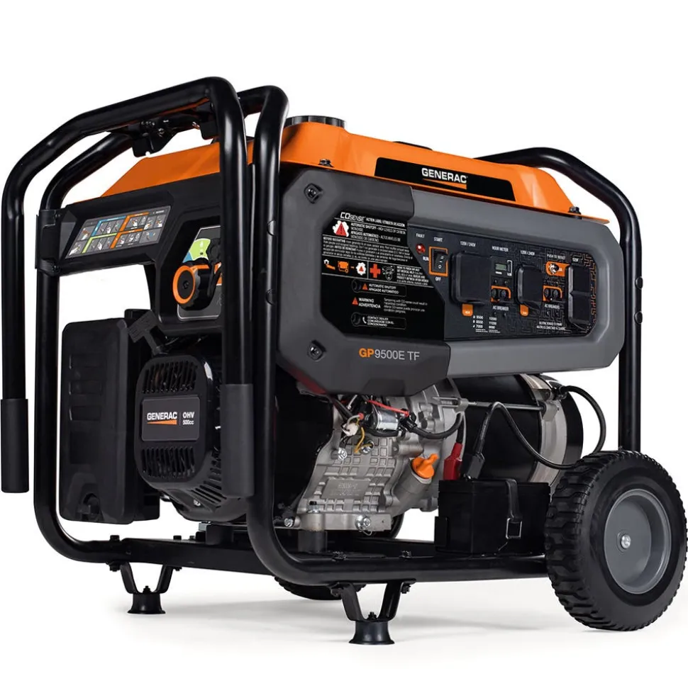 Generac Portable Generator, GP9500E | Tri Fuel | 49ST 8063