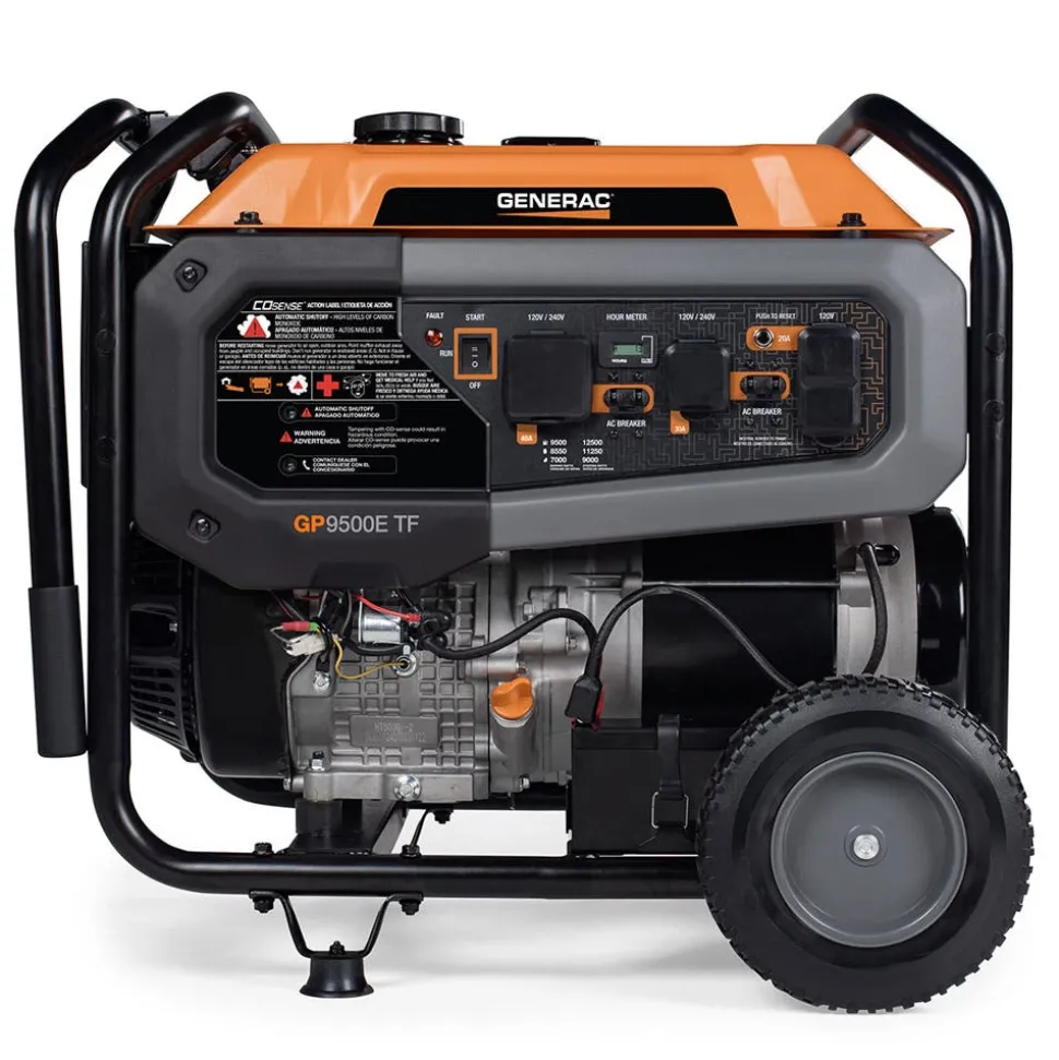 Generac Portable Generator, GP9500E | Tri Fuel | 49ST 8063