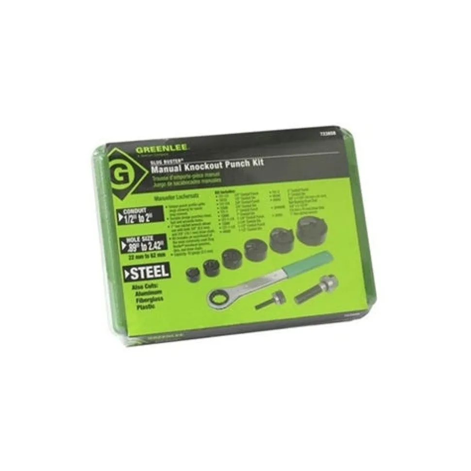 Greenlee 1/2" - 2" Slug Buster Knockout Punch and Die Kit 7238SB