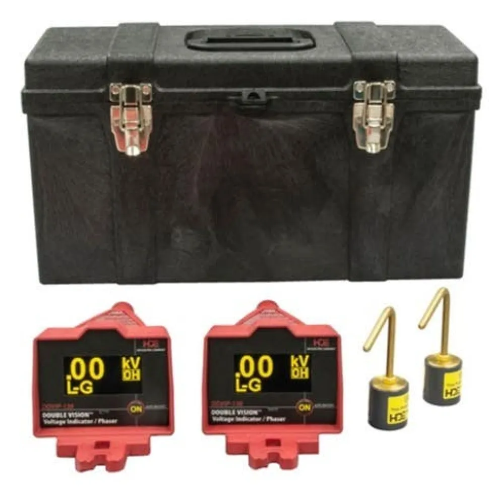 Greenlee Double Vision Dual Display Wireless Voltage Indicating Phaser 100V-138kV; OH Kit; Base DDVIP-138