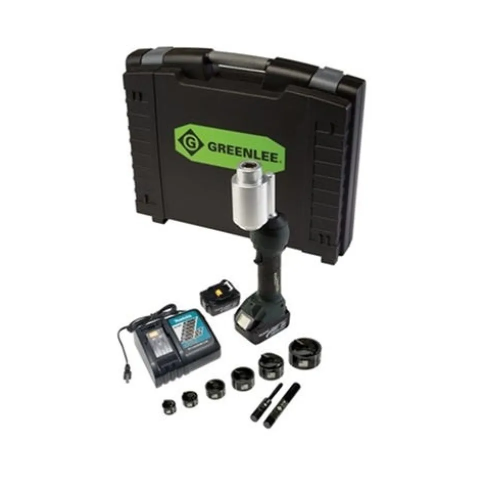 Greenlee 18V Gator Intelli-Punch 11 Ton Knockout Kit Slug-Buster 1/2" - 2" LS100X11SB