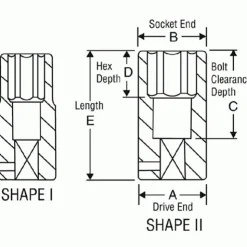 Grey Pneumatic 3/8" Drive 9mm 6-Point Deep Impact Socket (Metric) 1009MD