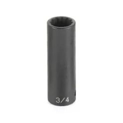 Grey Pneumatic 1/2" Drive x 3/4" Deep Length Impact 2124D