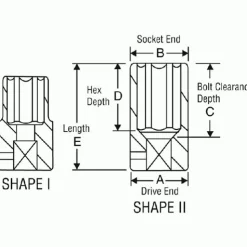 Grey Pneumatic 3/8" Drive x 7/16" Standard Length Impact 1014R