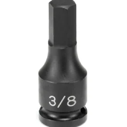 Grey Pneumatic 3/8" Drive x 3/16 Hex Driver Socket (SAE) 1906F