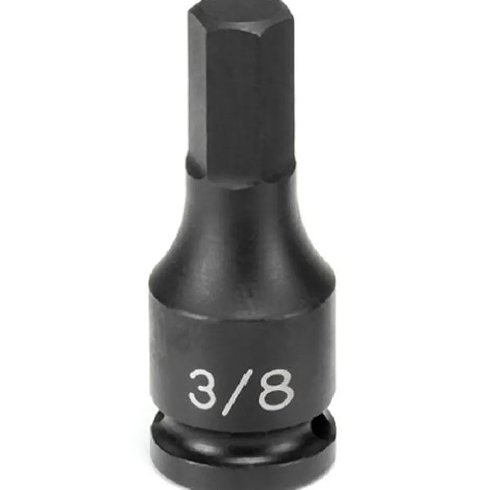 Grey Pneumatic 3/8" Drive x 3/16 Hex Driver Socket (SAE) 1906F