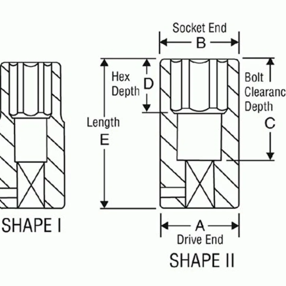 Grey Pneumatic 3/8" Drive x 19mm 6-Point Deep Length Impact Socket (Metric) 1019MD