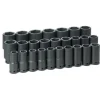 Grey Pneumatic 26 Piece 3/4" Drive Metric 6 Point Deep Impact Socket Set 8026MD