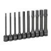 Grey Pneumatic 10 Piece 1/2" Drive x 5/8" Hex 6" Length Impact Socket Set (SAE) 1360H