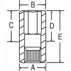 Grey Pneumatic #5 Spline x 1-5/8