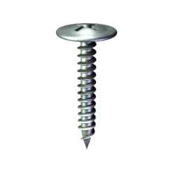 Grip Rite #8 x 1-1/2" Zinc Plated Pancake Head Modified Truss Sharp Point Screw (10000) MTD812