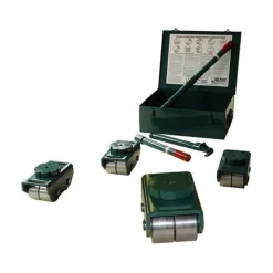 Hilman Rollers 12 Ton Bull Dolly Kit Swivel Pad Diamond Steel KBSD-12S