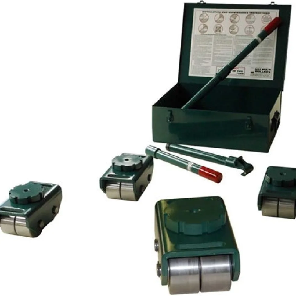 Hilman Rollers 12 Ton Bull Dolly Kit Swivel Pad Smooth Nylon KBSS-12N