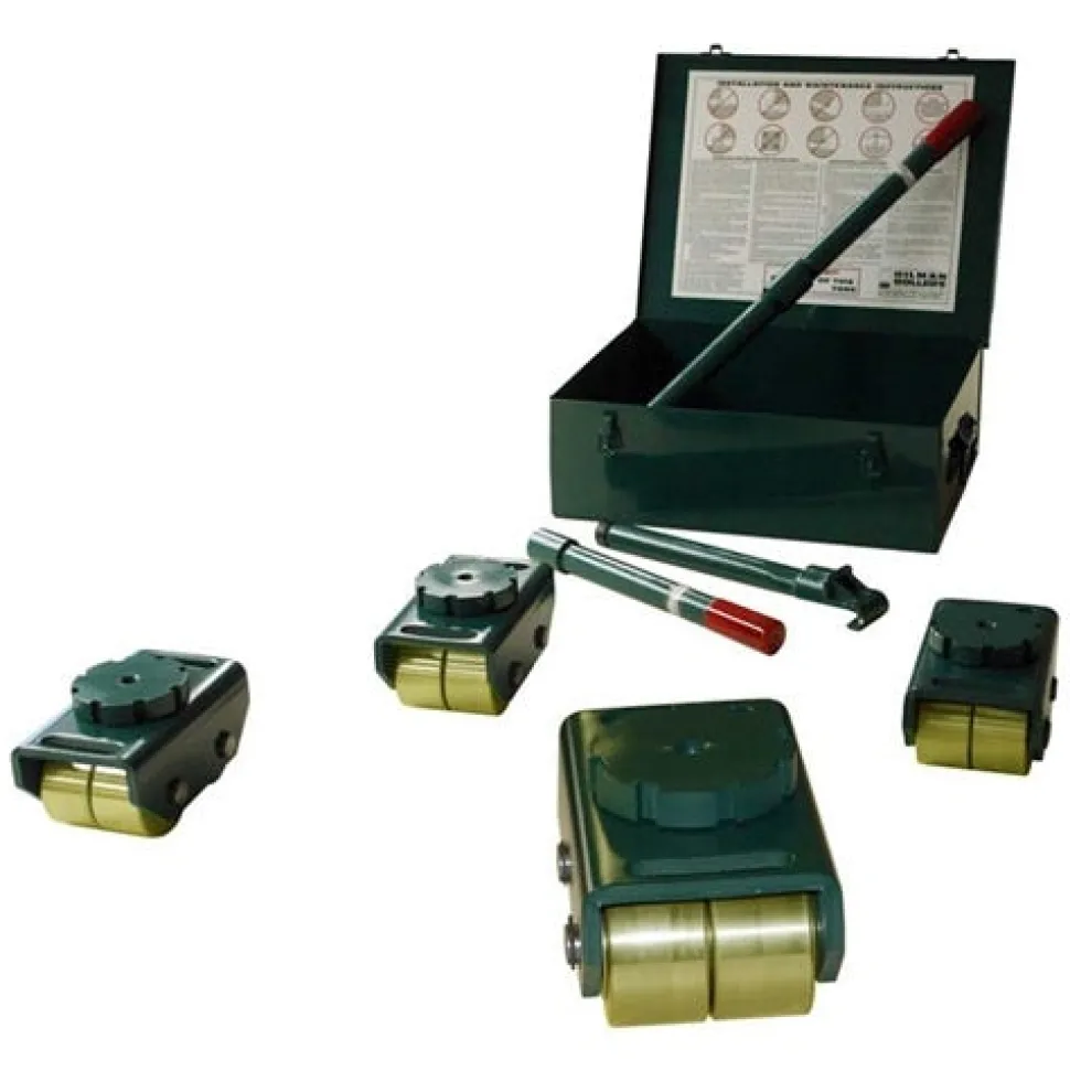 Hilman Rollers 12 Ton Bull Dolly Kit Swivel Pad Polyurethane KBSP-12P