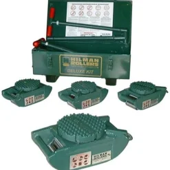 Hilman Rollers 40 Ton FT Deluxe Riggers Kit 4 Diamond Swivels KRS-40-SLD
