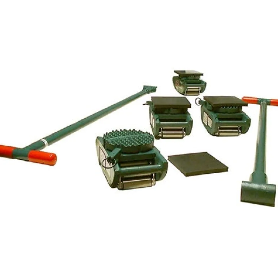 Hilman Rollers 40 Ton FT Riggers Kit 4 Diamond Swivels RS-40-SLD