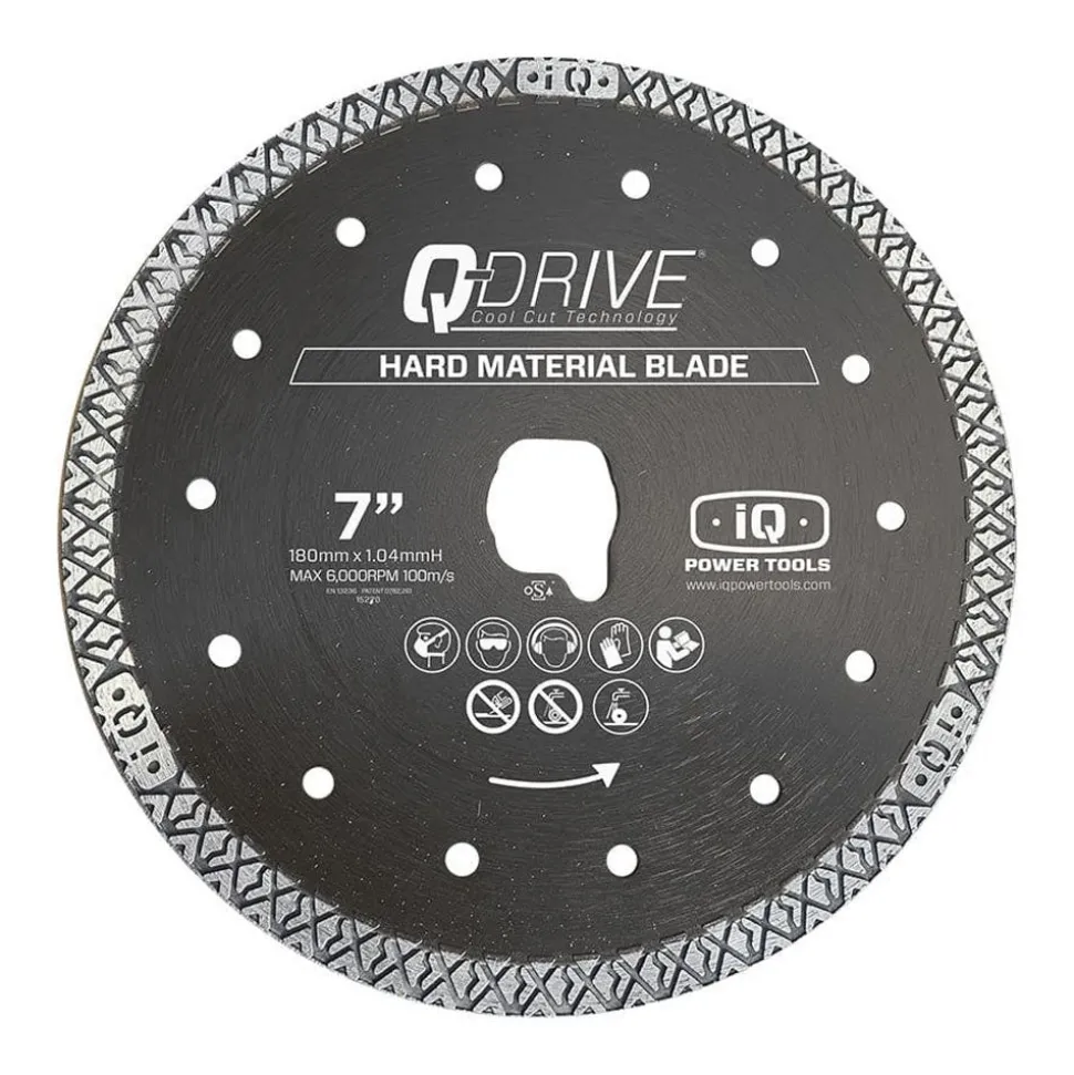 iQ 7" Q-Drive Hard Material Diamond Blade (for use with iQ228CYCLONE) T07-005P-QD-HM1