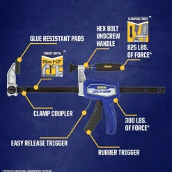 Irwin QUICK-GRIP 24" Medium Duty Hybrid Clamp IRHT83501