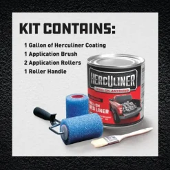J-B Weld Herculiner "Original" Truck Bed Liner 1-Gallon Roll-On Kit HCL1B8