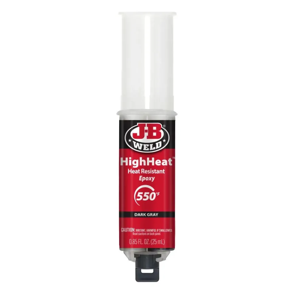 J-B Weld HighHeat Syringe Cold Weld Epoxy (Repair Metal, Fiberglass, Fuel Resistant) 50197