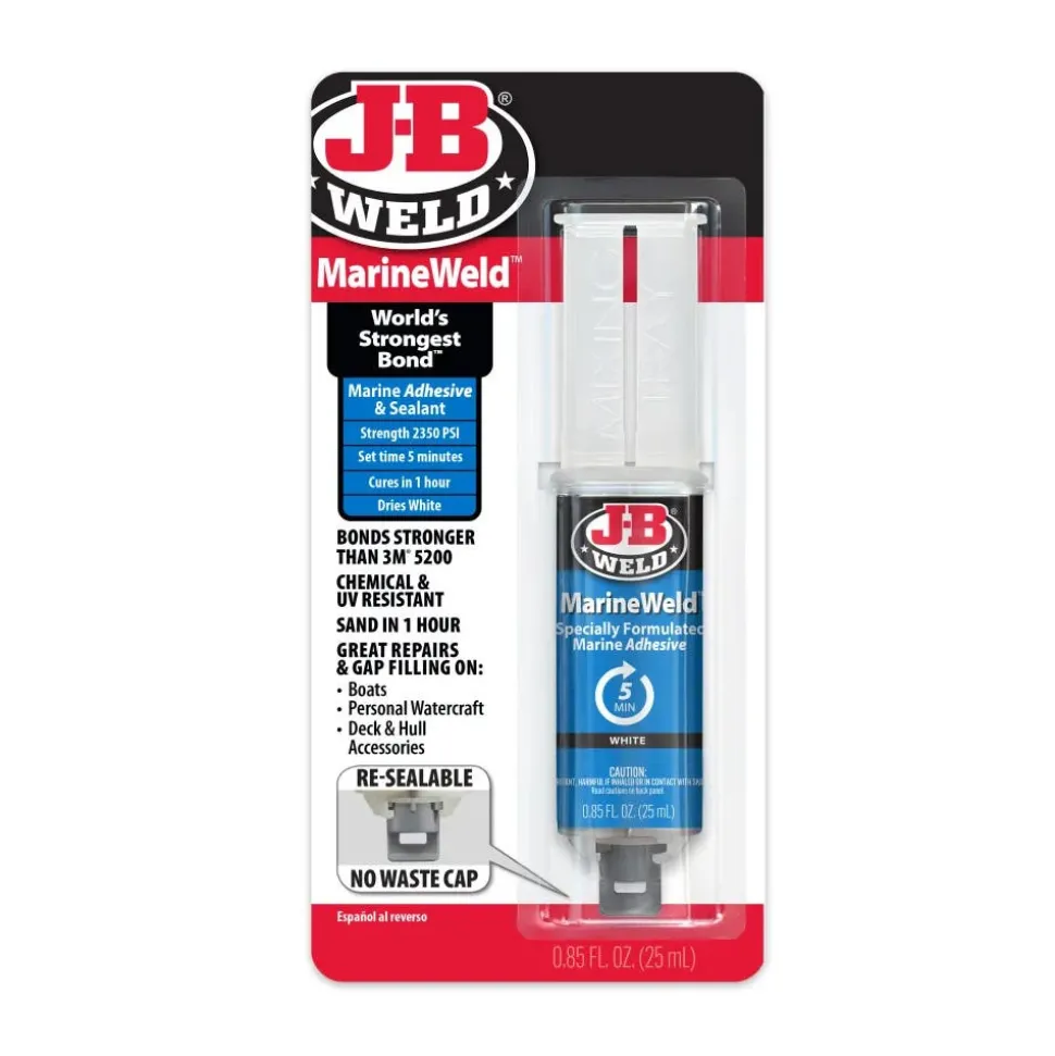 J-B Weld MarineWeld Syringe Cold Weld Epoxy (Repair Metal, Fiberglass, Plastic) 50172