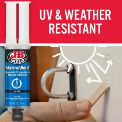 J-B Weld MarineWeld Syringe Cold Weld Epoxy (Repair Metal, Fiberglass, Plastic) 50172