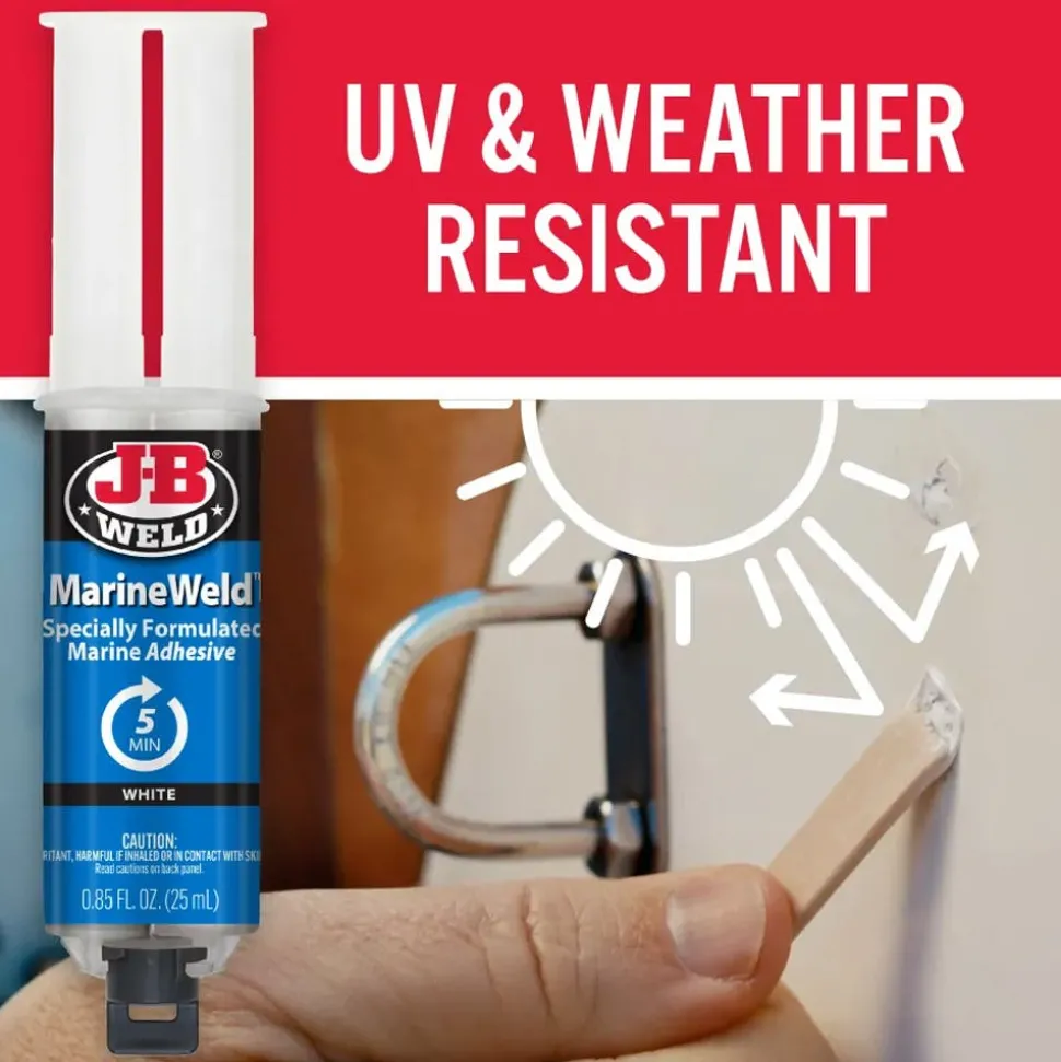 J-B Weld MarineWeld Syringe Cold Weld Epoxy (Repair Metal, Fiberglass, Plastic) 50172