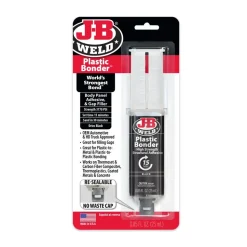 J-B Weld PlasticBonder Syringe Cold Weld Epoxy (Repair Carbon Fiber, Thermsets, Plastics) 50139