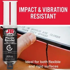 J-B Weld PlasticBonder Syringe Cold Weld Epoxy (Repair Carbon Fiber, Thermsets, Plastics) 50139