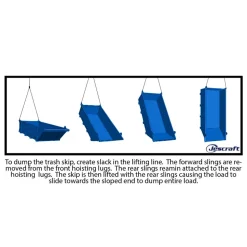 Jescraft Trash Skip Container - 1.5 Cu. Yards TSC-642