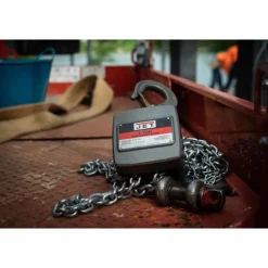 Jet AL100-200-15 2 Ton Aluminum Hand Chain Hoist with 15' of Lift 133215