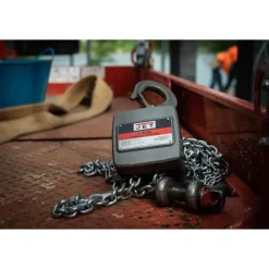Jet AL100-050-15 1/2 Ton Aluminum Hand Chain Hoist with 15' of Lift 133052