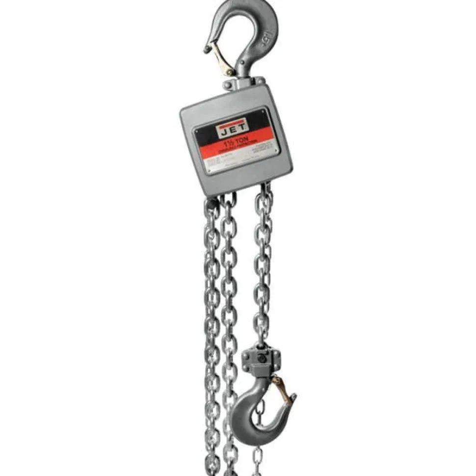 Jet AL100-150-15 1-1/2 Ton Hand Chain Hoist with 15' of lift 133122