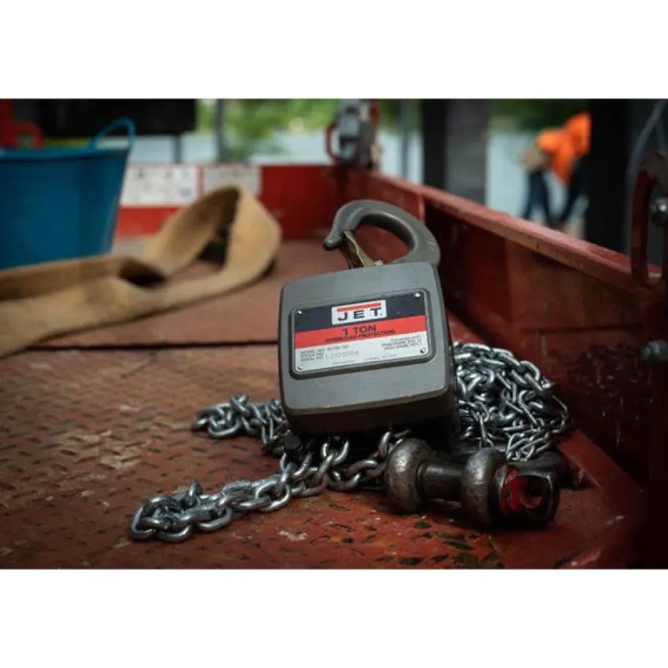 Jet AL100-150-15 1-1/2 Ton Hand Chain Hoist with 15' of lift 133122