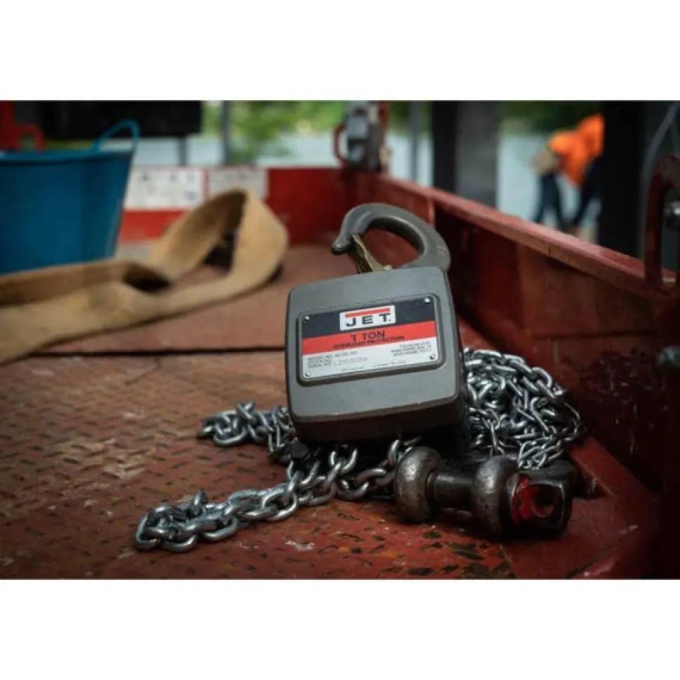 Jet AL100-100-10 1 Ton Hand Chain Hoist with 10' of Lift 133110
