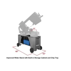 JET Metalworking HVBS-712 7" x 12" Horizontal / Vertical Bandsaw 414559