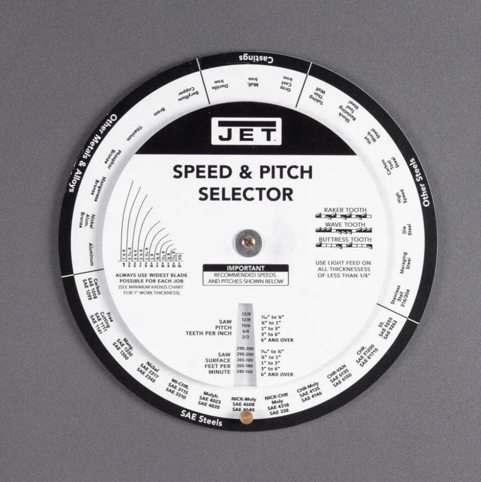 JET Tools 12" Continuous Variable Speed Vertical Bandsaw JT1-1375