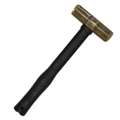 Klein 4 Pound Brass Sledge Hammer W/ FGL Rubber Grip 7HBRFRH04