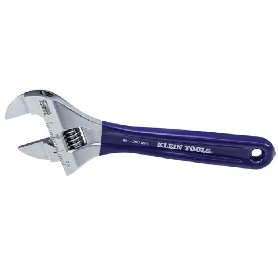 Klein 8" Slim-Jaw Adjustable Wrench D86936