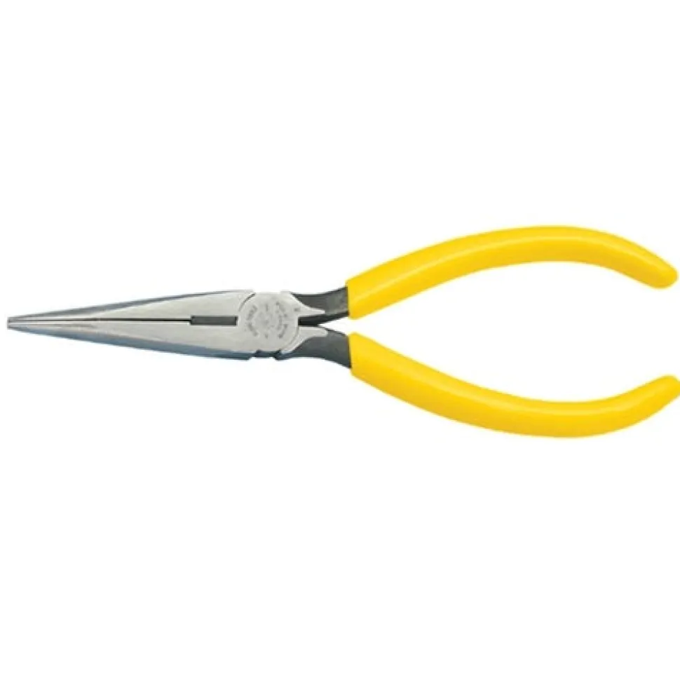 Klein 7" Standard Long-Nose Pliers Side-Cutting D203-7