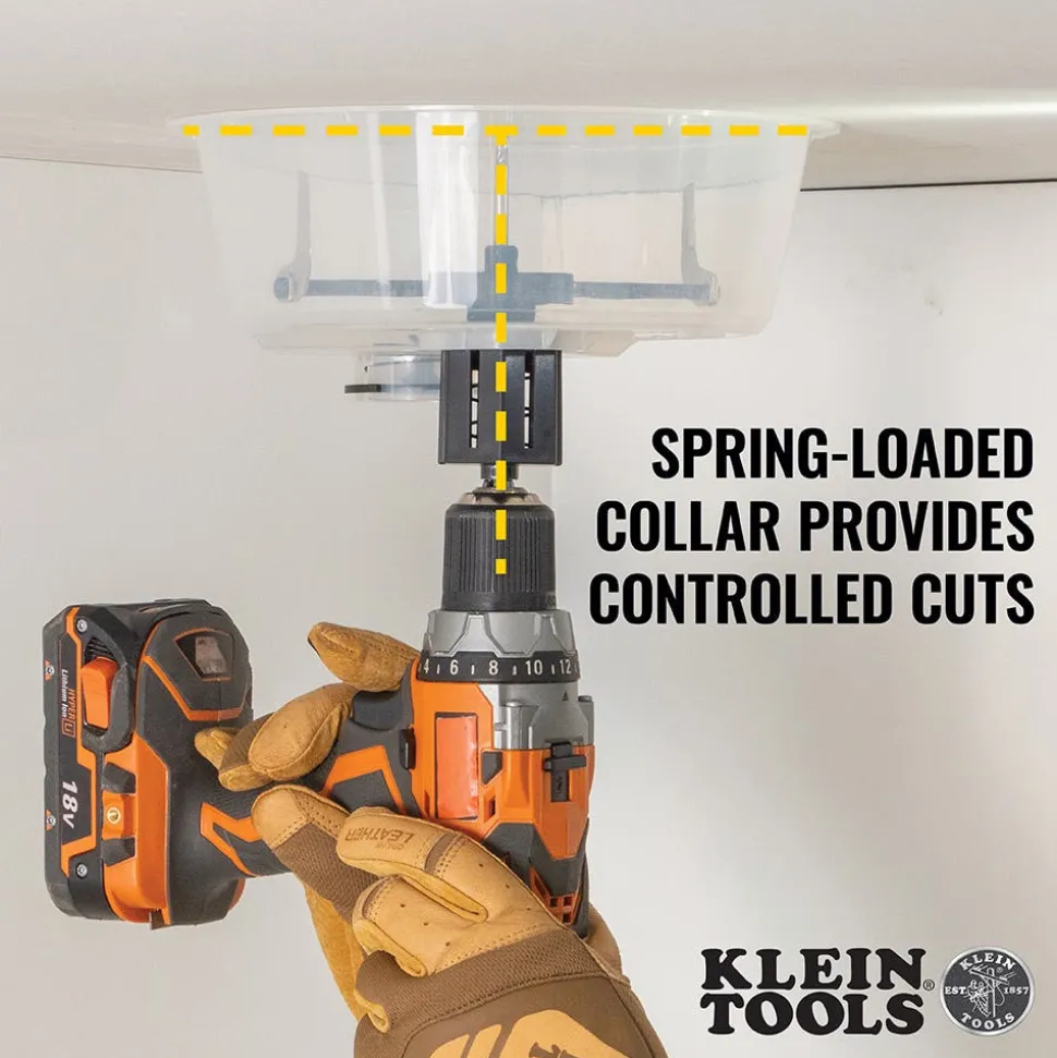 Klein Adjustable Hole Saw with Auto-Set Arms 53710