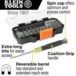 Klein All-in-1 Precision Screwdriver Set with Case 32717