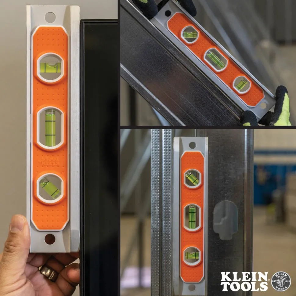 Klein Aluminum Torpedo Level Rare-Earth Magnet, 9-Inch 935R