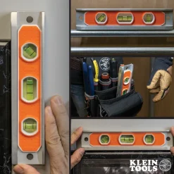 Klein Aluminum Torpedo Level Rare-Earth Magnet, 9-Inch 935R